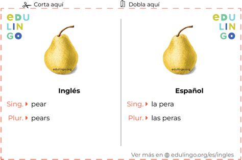 Pera in English .